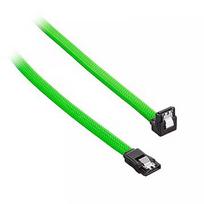 CableMod ModMesh Right Angle SATA 3 Cable, 30cm, Light Green CM-CAB-RSAT-N30KLG-R