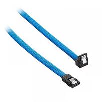 CableMod ModMesh Right Angle SATA 3 Cable, 30cm, Light Blue CM-CAB-RSAT-N30KLB-R