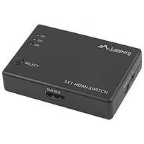 Lanberg Switch video 3xHDMI + port micro USB czarny SWV-HDMI-0003