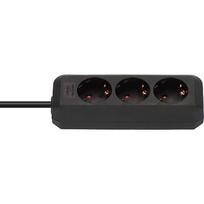 Brennenstuhl Eco-Line Power Strip 3-fold, 1.5m, Black 1158620015
