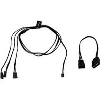Alphacool Digital RGB LED y-cable 3-times with JST male connector 60cm, Black 18602
