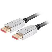 Lanberg DisplayPort Cable ABS Electroplated with Silver, 1.8m, Black CA-DPDP-20CU-0018-BK