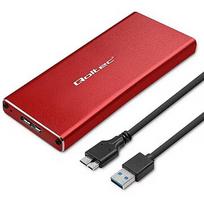 Qoltec Enclosure M.2 SSD drive SATA,NGFF,USB3.0,2TB 51831