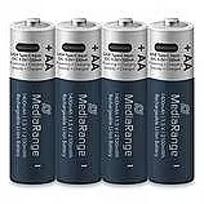 MediaRange BATTERY RECH. LI-ION AAA 1.5V/500MAH 4P MRBAT160 MRBAT160