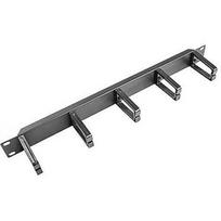 Lanberg cable management panel type B, 19'', 1U, black AK-1202-B