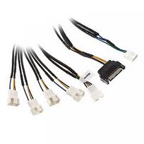 Akasa Flexa FP5S3, 5 PWM Fan Splitter, 0.45m AK-CBFA07-45