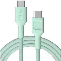 Green Cell Kabelis Green Cell PowerStream USB Type-C Male - USB Type-C Male 100W Mint Green 0.3m  KABGC100PS30MG