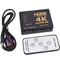 RoGer HDMI 4K High Speed Splitter 5 HDMI inputs / Remote Controller / Infrared Cable RG-HDMI-SW5IN1-BK