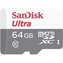 SanDisk Ultra Light, microSDXC, 64GB, UHS-I, Class 10 SDSQUNR-064G-GN3MN