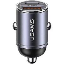 USAMS Car Charger 30W 1xUSB+ 1xUSB-C Fast Charge C38 USA001368