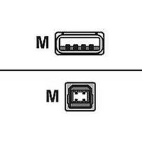 Sharkoon Cable USB 2.0 A-B black 2m 4044951015269