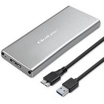 Qoltec Enclosure M.2 SSD drive SATA,NGFF,USB 3.0,2TB 51833