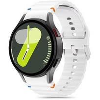 Tech-Protect watch strap Silicone Sport Samsung Galaxy Watch4/5/5 Pro/6/7/FE, white 5906302313396