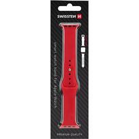 Swissten Silicone band, 42-44mm, Red - for Apple Watch 1/2/3/4/5/6 46000112