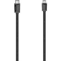 Hama USB-C/Micro-USB Cable, 0,75 m, black - Cable 00200644