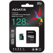 ADATA 128GB Premier Pro MICROSDXC, R/W up to 100/80MB/s, with Adapter AUSDX128GUI3V30SA2-RA1