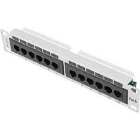 Lanberg Patch Panel 10'', 12 port 1U, cat.6, grey PPU6-9012-S