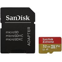 SanDisk Extreme, microSDHC, 32GB, UHS-I, U3, V30 +Adapter SDSQXAF-032G-GN6MA