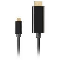 Lanberg CABLE USB-C(M)->HDMI(M) 1M 4K 60HZ BLACK CA-CMHD-10CU-0005-BK