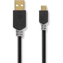 Nedis USB-A to Micro USB, 2m CCBW60500AT20