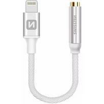 Swissten Lightning to Jack 3.5mm Audio Adapter for iPhone and iPad 15 cm Silver SW-LIGHT-3.5MM-W