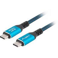 Lanberg Kabel USB-C M/M USB4 1.5M 240W 60HZ czarno-niebieski CA-CMCM-45CU-0015-BK