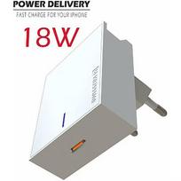 Swissten Premium 18W Travel Charger USB-C PD 3.0: 5V / 3A / 9V / 2A, 12V / 1.5A White SW-USBCPD18W-W