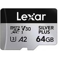 Lexar Professional SILVER PLUS microSDXC UHS-I Card 64GB LMSSIPL064G-BNANG