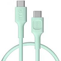 Green Cell Kabelis Green Cell PowerFlex Fast Charging USB Type-C Male - USB Type-C Male 100W Mint Green 2m KABGC100PF200MG