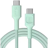 Green Cell Kabelis Green Cell PowerStream USB Type-C Male - USB Type-C Male 100W Mint Green 2m  KABGC100PS200MG