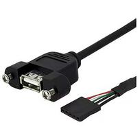 Startech PANEL MOUNT USB CABLE A/HEADER . USBPNLAFHD3