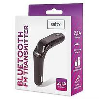 Setty TFM-02 FM Transmitter Bluetooth 5.0 / microSD / USB / AUX / 2.1A GSM098221