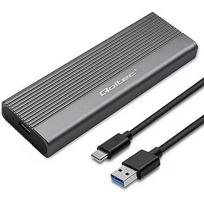 Qoltec Enclosure for SSD M.2 drive,SATA,NGFF,USB C 52267