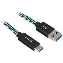 Sharkoon USB 3.1 A-C black / blue 0.5m - Aluminum + Braid 4044951027118
