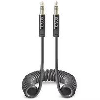 Sbs SBS, 3.5mm - 3.5mm, coiled, dark gray - Cable TECABLE35SPIRDG