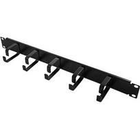 Logilink LOGILINK-19'' Cable Management Bar 1U with 5 fixed metal brackets, black OR101B