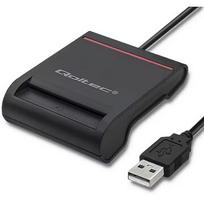 Qoltec Smart chip card scanner USB 2.0 Plug&play 50642