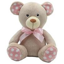 Tulilo Mascot Teddy bear dots beige 25 cm 9478