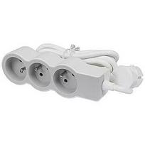 Legrand Extension cable standard 3x2P+Z 3m white and grey 049488