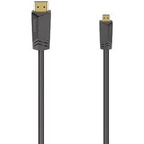 Hama High Speed ​​HDMI 2.0b - HDMI micro, 1,5 m, dark gray - Cable 00205016