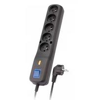 Lestar Surge Protector LV-530W, 1L, 2.5m, black 1966000293