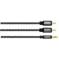 Hama Avinity 2 RCA - 3,5mm, 1.5 m, black/gray - Audio cable 00127077