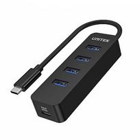 Unitek Hub USB-C, 4 porty USB 3.1, aktywny, 10 W H1117B