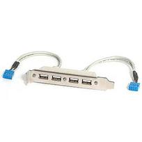 Startech 4 PORT USB SLOT PLATE ADAPTER . USBPLATE4