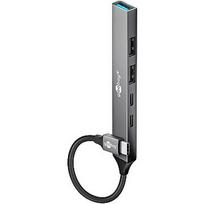 Goobay Slim 5-Port USB Hub, USB-C to USB-C/USB-A, 5Gbit/s | 74460