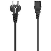 Hama Hama power cord, 3-pin, 1,5m, black - Power cable 00200737