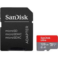 SanDisk Ultra, microSDXC, 128GB, UHS-I, U1, V10 +Adapter SDSQUAB-128G-GN6IA