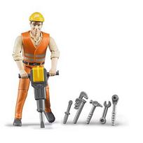 Bruder bworld Construction worker with accessories (60020) 60020