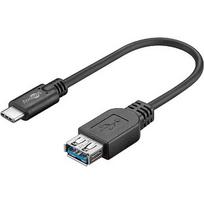 Goobay USB-C to USB-A 3.0 Extension Cable, 0.2m 67894