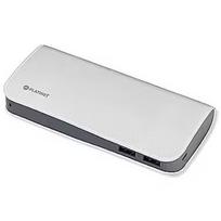 Platinet PMPB11LW Power Bank Luxury Leather 11000 mAh Universal Charger for devices 2x USB 2.1A White PMPB11LW